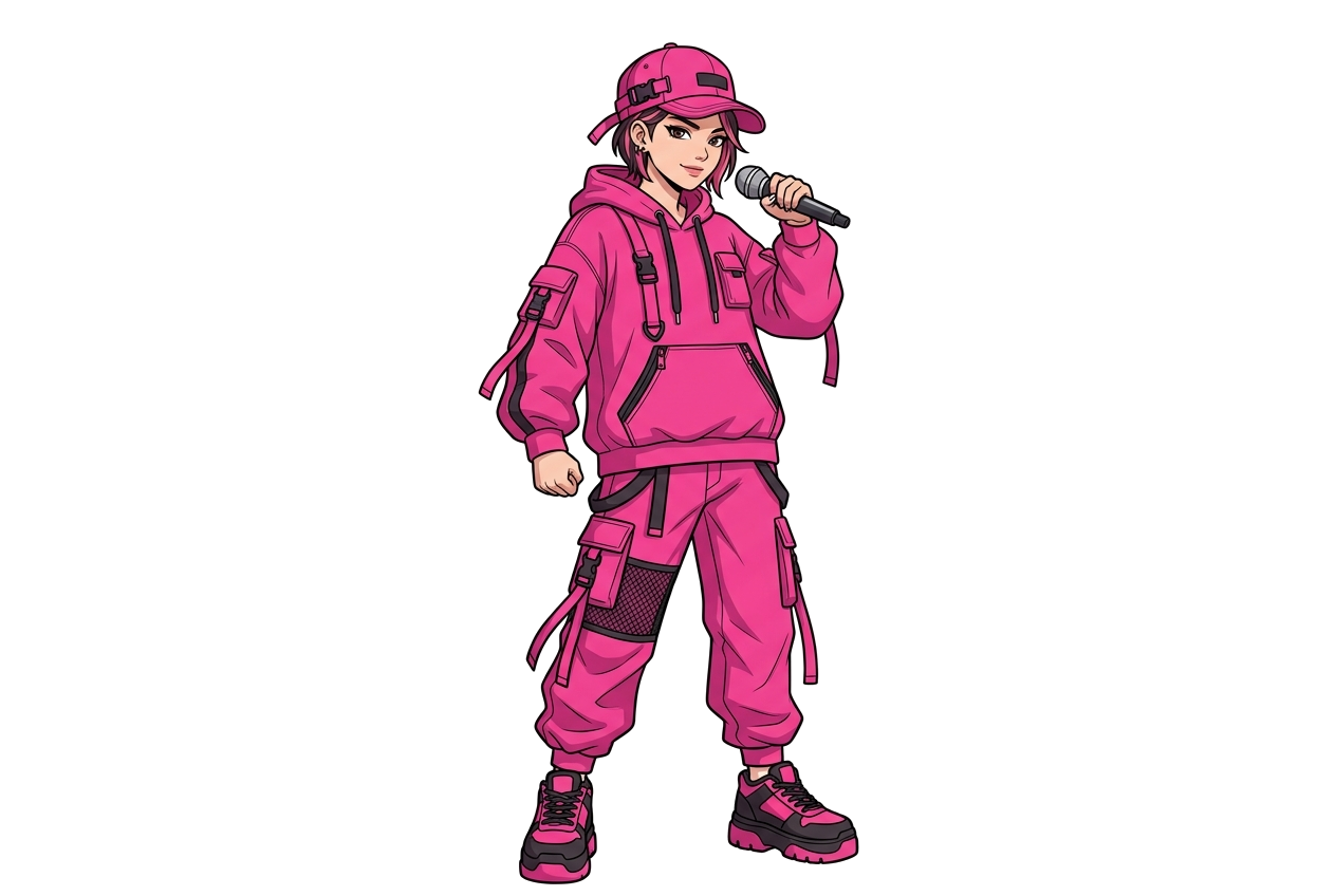 Axxa — pink rapper who owns short /ă/