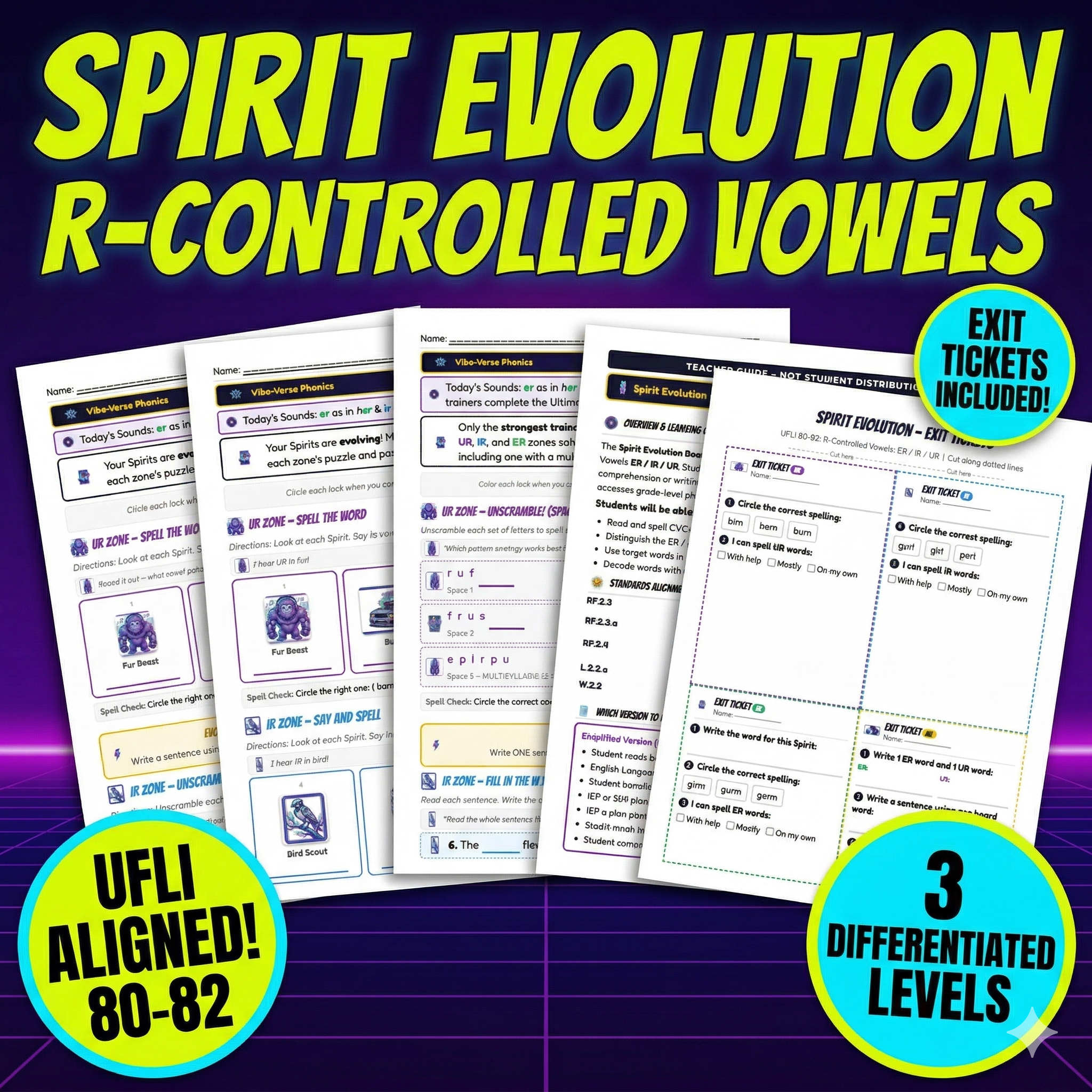 Decodable phonics game cards challenge version for enrichment reading groups