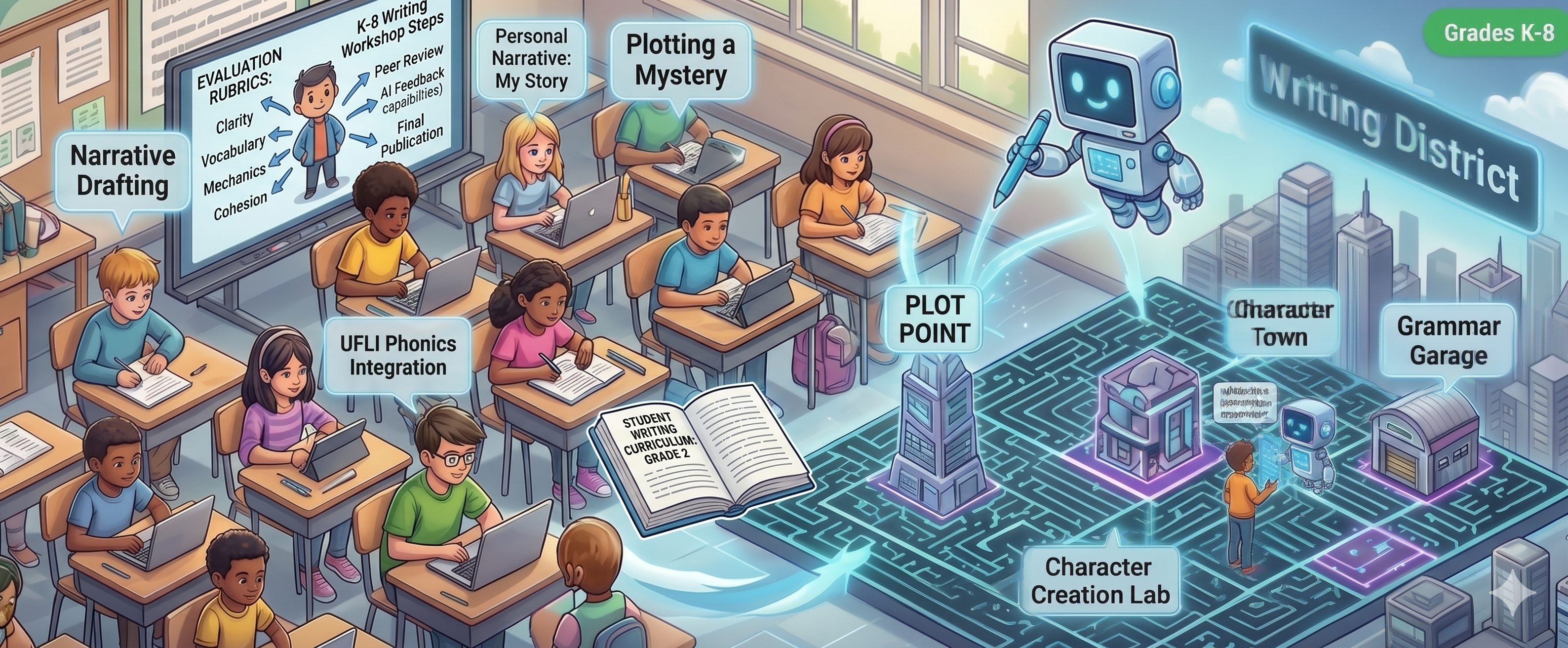 Neon City Architects — collaborative writing workshop for the modern classroom