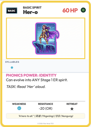 Spirit Sparring — students read words aloud to defeat spirit enemies in a gamified phonics battle